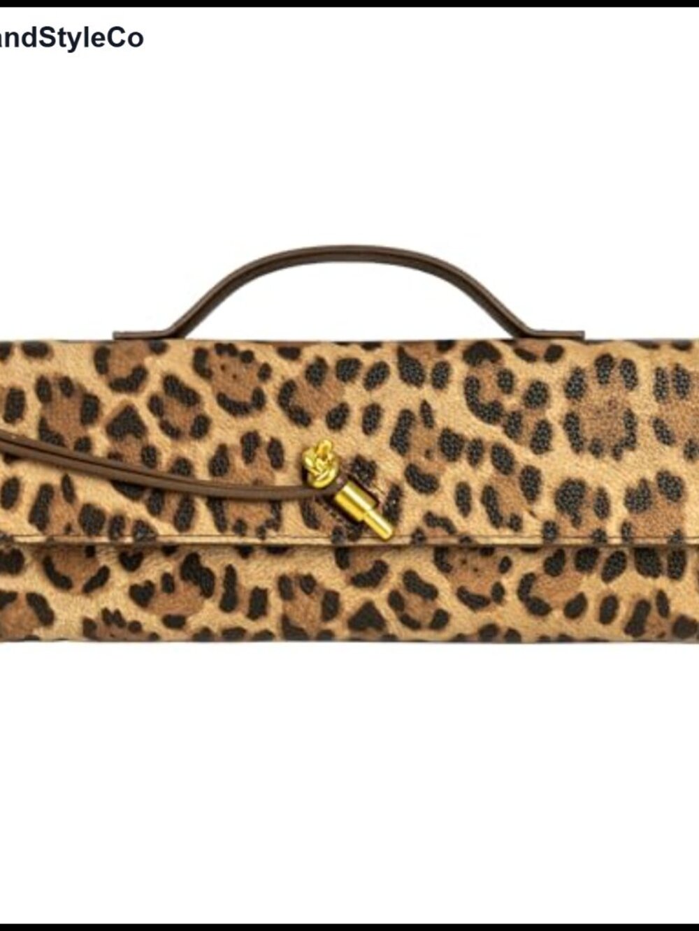 Woven Vegan Leather Evening Clutch Crossbody Bag with Knot Closure